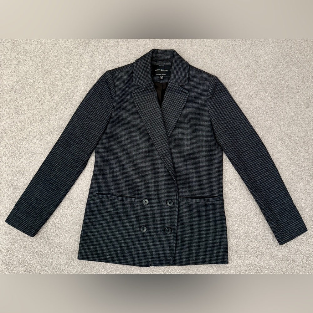 Wool Check Blazer